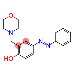 2-(morpholinomethyl)-4-(2-phenyldiaz-1-enyl)phenol