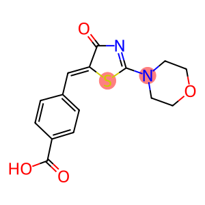 4-(2-MORPHOLIN-4-YL-4-OXO-4H-THIAZOL-5-YLIDENEMETHYL)-BENZOIC ACID