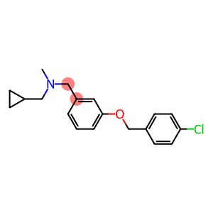 m-(p-chlorobenzyloxy)-N-cyclopropylmethyl-N-methylbenzylamine