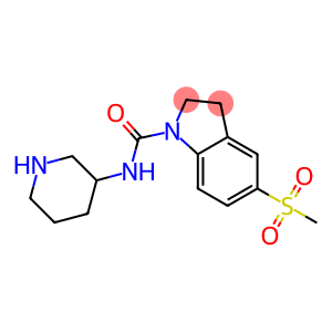 5-(METHYLSULFONYL)-N-PIPERIDIN-3-YLINDOLINE-1-CARBOXAMIDE