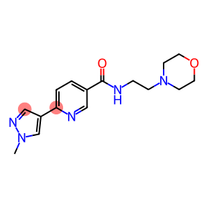 6-(1-METHYL-1H-PYRAZOL-4-YL)-N-(2-MORPHOLINOETHYL)PYRIDINE-3-CARBOXAMIDE