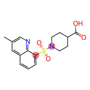 1-[(3-METHYLQUINOLIN-8-YL)SULFONYL]PIPERIDINE-4-CARBOXYLIC ACID