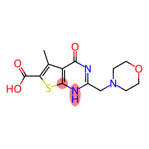 5-METHYL-2-(MORPHOLIN-4-YLMETHYL)-4-OXO-1,4-DIHYDROTHIENO[2,3-D]PYRIMIDINE-6-CARBOXYLIC ACID