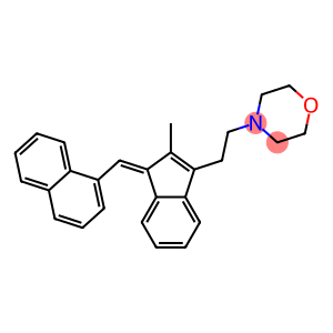 4-(2-(2-methyl-1-(1-naphthalenylmethylene)-1H-inden-3-yl)ethyl)morpholine
