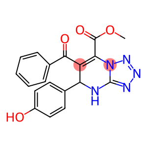 METHYL 6-BENZOYL-5-(4-HYDROXYPHENYL)-4,5-DIHYDROTETRAZOLO[1,5-A]PYRIMIDINE-7-CARBOXYLATE