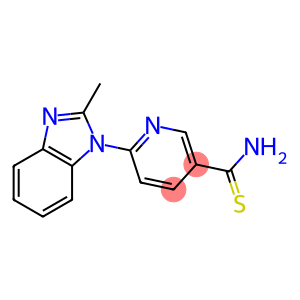 6-(2-methyl-1H-benzimidazol-1-yl)pyridine-3-carbothioamide