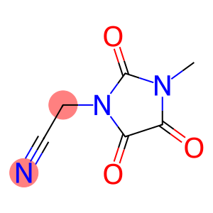 2-(3-methyl-2,4,5-trioxoimidazolidin-1-yl)acetonitrile