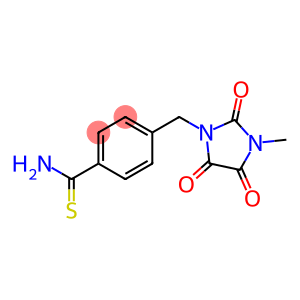 4-[(3-methyl-2,4,5-trioxoimidazolidin-1-yl)methyl]benzene-1-carbothioamide