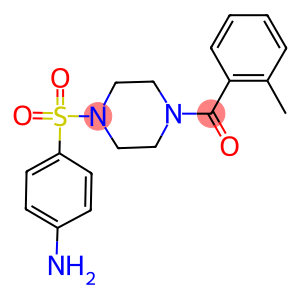 4-([4-(2-METHYLBENZOYL)PIPERAZIN-1-YL]SULFONYL)ANILINE