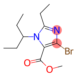 METHYL 4-BROMO-2-ETHYL-1-(1-ETHYLPROPYL) -1H-IMIDAZOLE-5-CARBOXYLATE