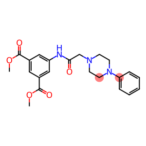 METHYL 3-(METHOXYCARBONYL)-5-(2-(4-PHENYLPIPERAZINYL)ACETYLAMINO)BENZOATE