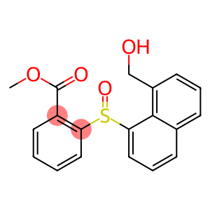methyl 2-{[8-(hydroxymethyl)-1-naphthyl]sulfinyl}benzoate