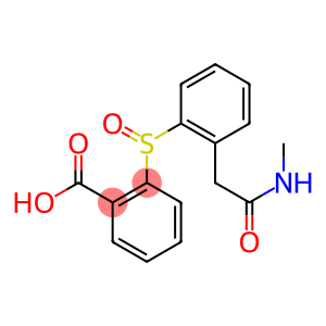 2-({2-[2-(methylamino)-2-oxoethyl]phenyl}sulfinyl)benzoic acid