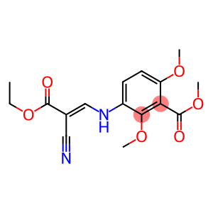 methyl 3-[(2-cyano-3-ethoxy-3-oxoprop-1-enyl)amino]-2,6-dimethoxybenzoate