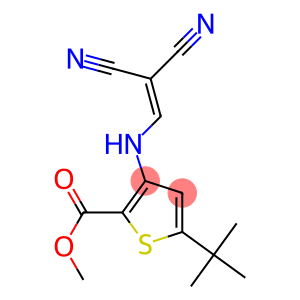 methyl 5-(tert-butyl)-3-[(2,2-dicyanovinyl)amino]thiophene-2-carboxylate