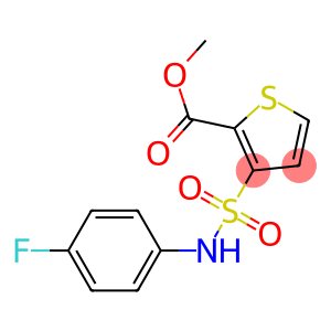 methyl 3-[(4-fluoroanilino)sulfonyl]thiophene-2-carboxylate