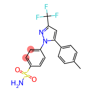 4-[5-(4-methylphenyl)-3-(trifluoromethyl)-1h-pyrazole-1-yl] benzenesulfonamide
