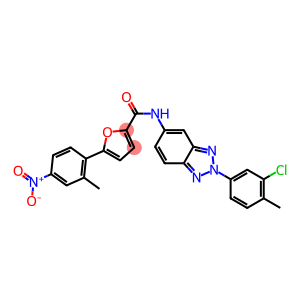 5-(2-METHYL-4-NITRO-PHENYL)-FURAN-2-CARBOXYLICACID [2-(3-CHLORO-4-METHYL-PHENYL)-2H-BENZOTRIAZOL-5-YL]-AMIDE