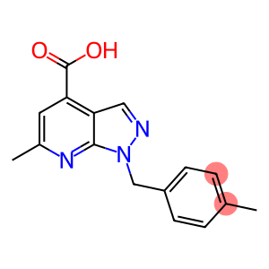 6-METHYL-1-(4-METHYLBENZYL)-1H-PYRAZOLO[3,4-B]PYRIDINE-4-CARBOXYLIC ACID
