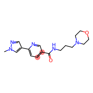 6-(1-METHYL-1H-PYRAZOL-4-YL)-N-(3-MORPHOLIN-4-YLPROPYL)NICOTINAMIDE