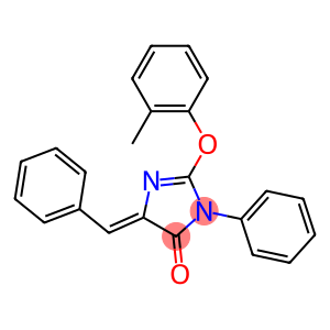 2-(2-METHYLPHENOXY)-3-PHENYL-5-PHENYLMETHYLENE-4H-IMIDAZOL-4-ONE