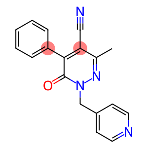3-METHYL-6-OXO-5-PHENYL-1-PYRIDIN-4-YLMETHYL-1,6-DIHYDRO-PYRIDAZINE-4-CARBONITRILE