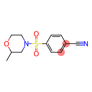 4-[(2-methylmorpholin-4-yl)sulfonyl]benzonitrile