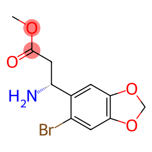 METHYL (3R)-3-AMINO-3-(6-BROMO(2H-BENZO[3,4-D]1,3-DIOXOLEN-5-YL))PROPANOATE