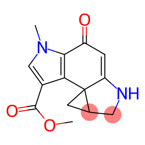 methyl5-methyl-4-oxo-1,2,4,5,8,8a-hexahydrocyclopropa(c)-pyrrolo(3,2-e)indole-7- carboxylate