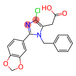 2-(3,4-Methylenedioxyphenyl)-1-benzyl-4-chloro-1H-imidazole-5-acetic acid