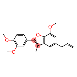 3-Methyl-5-(2-propenyl)-2-(3,4-dimethoxyphenyl)-7-methoxybenzofuran