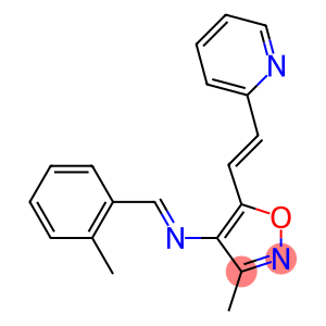 4-(2-Methylbenzylideneamino)-5-[2-(pyridin-2-yl)ethenyl]-3-methylisoxazole
