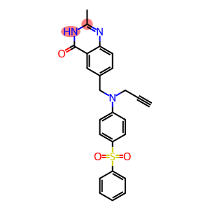 2-Methyl-6-[N-(2-propynyl)-N-(4-phenylsulfonylphenyl)aminomethyl]quinazolin-4(3H)-one
