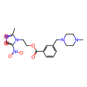 2-Methyl-5-nitro-1H-imidazole-1-ethanol 3-[(4-methylpiperazin-1-yl)methyl]-benzoate