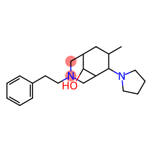 7-Methyl-3-phenethyl-6-(1-pyrrolidinyl)-3-azabicyclo[3.3.1]nonan-9-ol