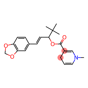 1-Methyl-1,4-dihydro-3-pyridinecarboxylic acid (E)-1-(3,4-methylenedioxyphenyl)-4,4-dimethyl-1-penten-3-yl ester