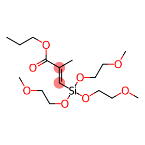 2-Methyl-3-[tris(2-methoxyethyloxy)silyl]propenoic acid propyl ester