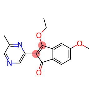 2-(6-Methylpyrazin-2-yl)-3-ethoxy-5-methoxy-1H-inden-1-one