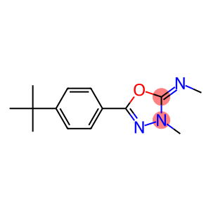 2-Methylimino-3-methyl-5-[4-(1,1-dimethylethyl)phenyl]-2,3-dihydro-1,3,4-oxadiazole