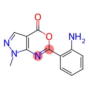 1-Methyl-6-(2-aminophenyl)pyrazolo[3,4-d][1,3]oxazin-4(1H)-one