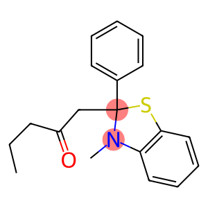 3-Methyl-2-phenyl-2-(2-oxopentyl)-2,3-dihydrobenzothiazole