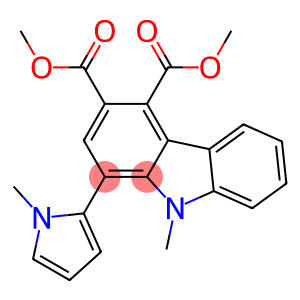 9-Methyl-1-(1-methyl-1H-pyrrol-2-yl)-9H-carbazole-3,4-dicarboxylic acid dimethyl ester
