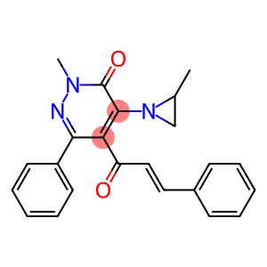 4-(2-Methylaziridin-1-yl)-5-[1-oxo-3-(phenyl)-2-propenyl]-2-methyl-6-phenylpyridazin-3(2H)-one
