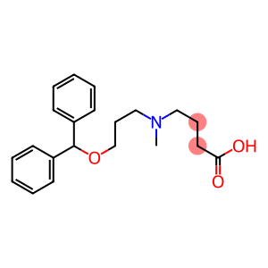 4-[Methyl[3-(benzhydryloxy)propyl]amino]butanoic acid