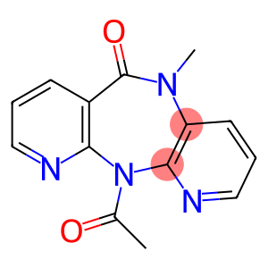 5-Methyl-11-acetyl-5,11-dihydro-6H-dipyrido[3,2-b:2',3'-e][1,4]diazepine-6-one