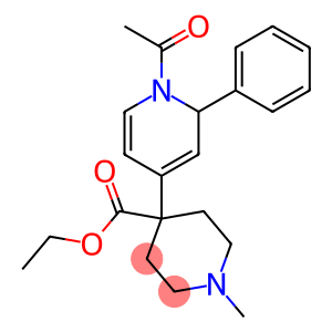 1-Methyl-4-[(1,2-dihydro-1-acetyl-2-phenylpyridin)-4-yl]piperidine-4-carboxylic acid ethyl ester