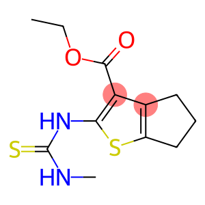 2-(3-Methylthioureido)-5,6-dihydro-4H-cyclopenta[b]thiophene-3-carboxylic acid ethyl ester