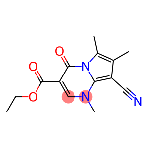 1-Methyl-4-oxo-6-methyl-7-methyl-8-cyano-1,4-dihydropyrrolo[1,2-a]pyrimidine-3-carboxylic acid ethyl ester