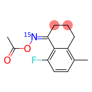 5-Methyl-8-fluoro-3,4-dihydronaphthalen-1(2H)-one O-acetyl(15N)oxime
