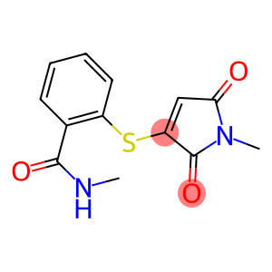 2-(2-Methylaminocarbonylphenylthio)-N-methylmaleimide